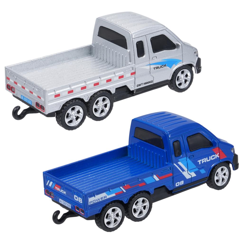 Mini Remote Control Truck, 2.4Ghz Alloy Electric Vehicle with Lights, App Controlled Toy for Boys Ki