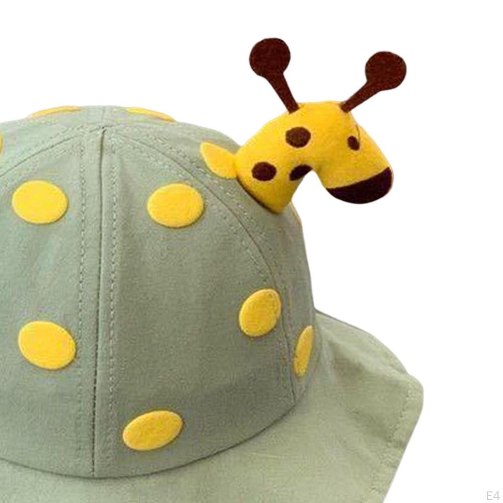 Bucket Hat Fishing Caps Cute Breathable with Chin Strap Summer Beach for Camping Vocation