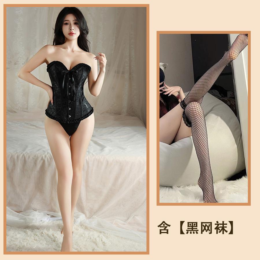 Sexy Sexy Pure Vest Corset Slim Strap Waist Trouser Dress Tube Top Passion Nightdress Women