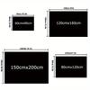 1pc Stitch Pattern Area Rug Soft Flannel Floor Mat for Living Room,Office,Bedroom and Carpet