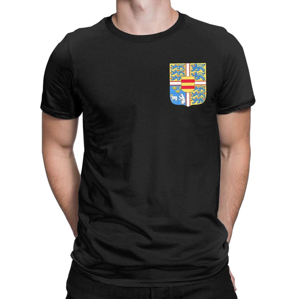 Kingdom of Denmark Coat of Arms T Shirt Summer Cotton TShirts For Men Trendy Cool Printed Tshirt Short Sleeve Y2K Basic Clothes