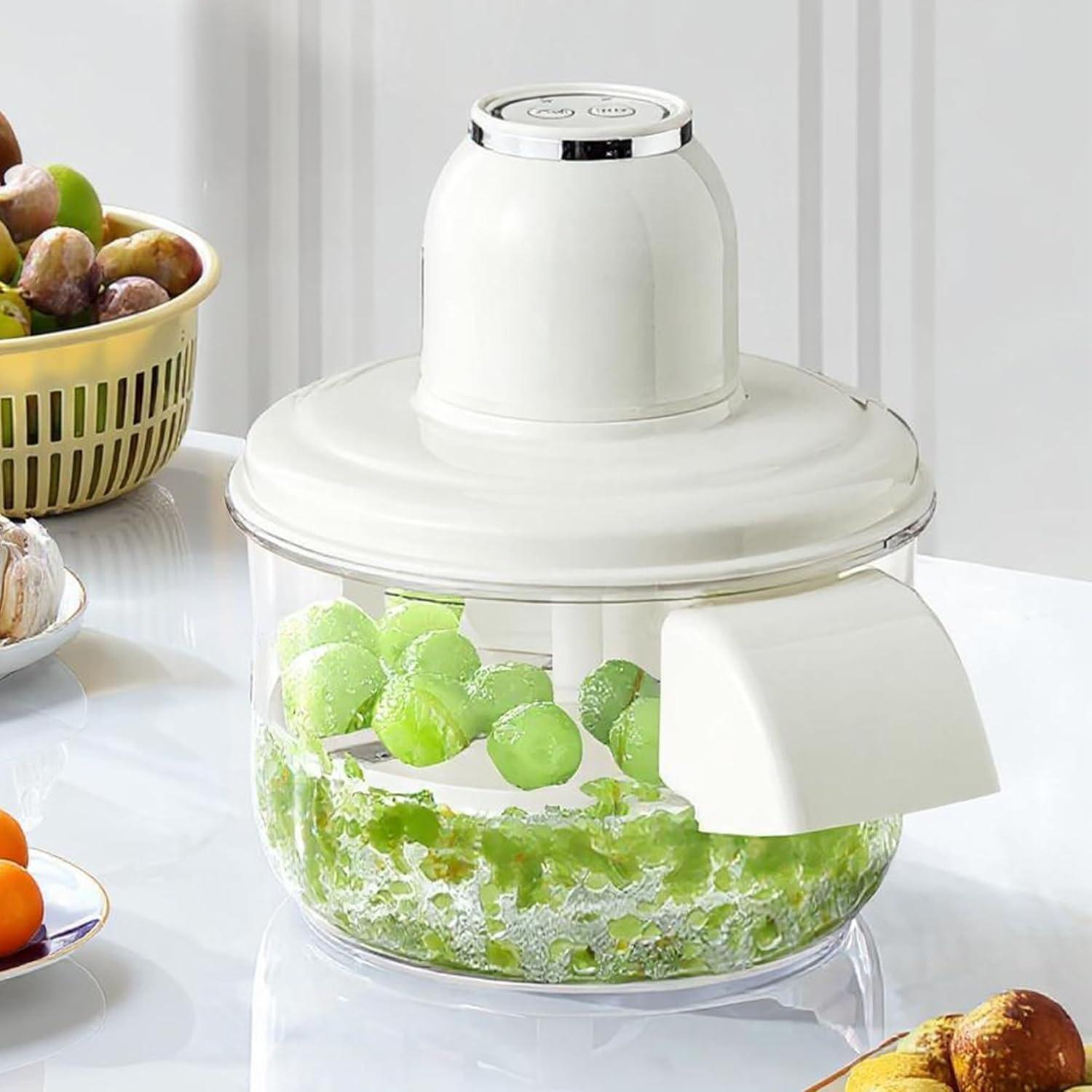 New Automatic Fast Small Fruit Peeler Portable Wireless for Home Fruit Cake Maker Kitchen Tools House Accessories Items Gadgets blu