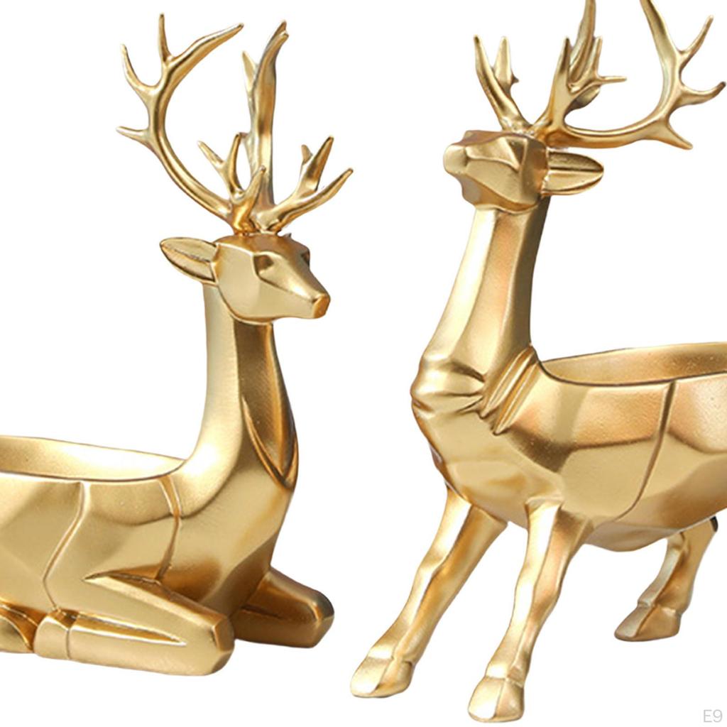 Deer Statues Sculpture Collectbles Figures Elk Figurines