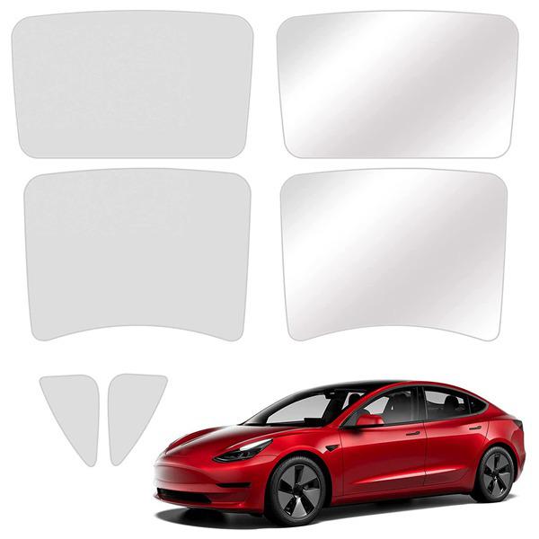 

2021 Tesla Model 3 Heat Insulating Sunshade Set - 6-Piece Blackout Curtains for Sunroof Han Hong