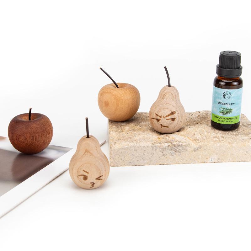 Wooden Apple Pear Diffuser: Custom Sizes, Child-Friendly Handles, Perfect for Home Décor