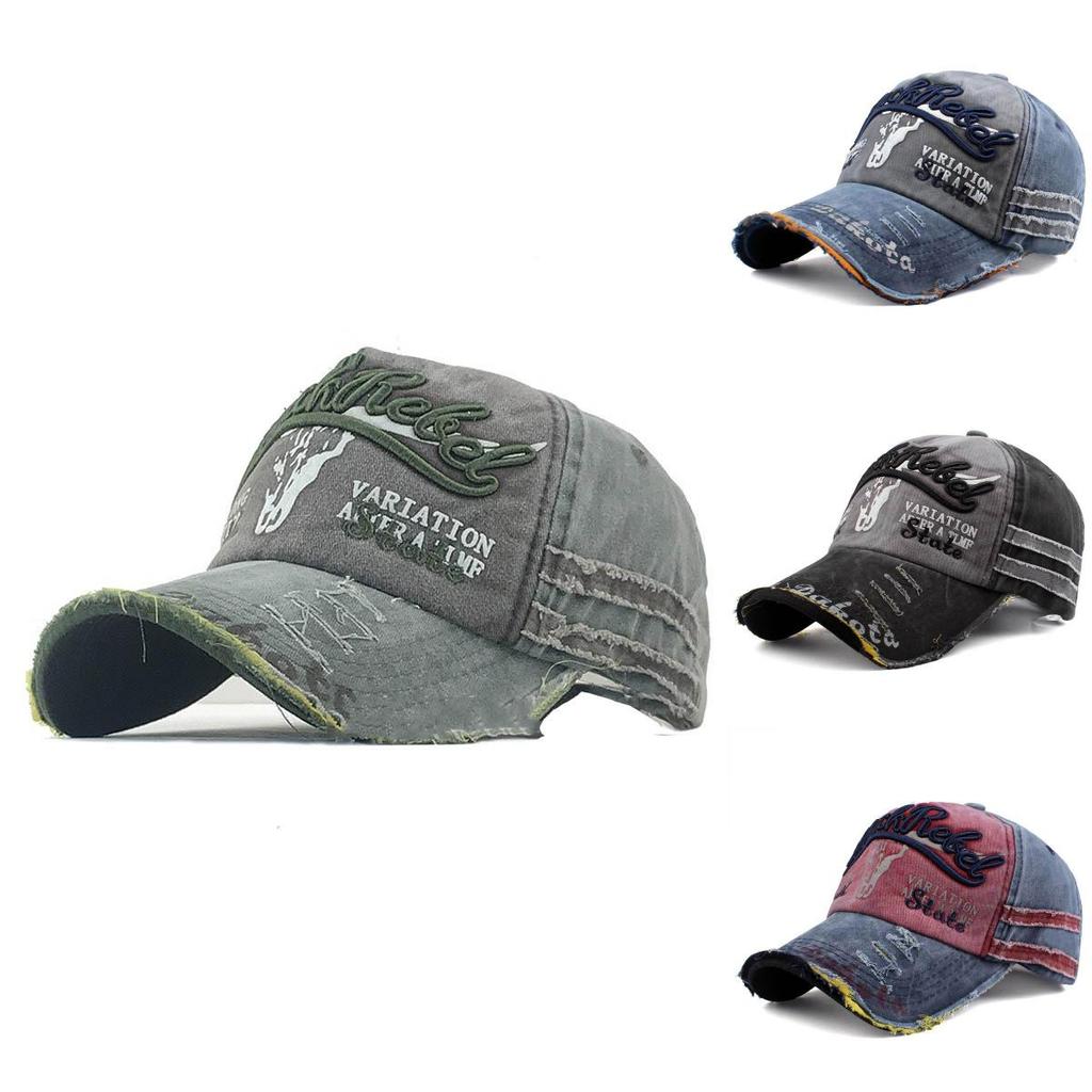 Vintage Distressed Denim Baseball Cap For Men And Women Durable And Stylish Hat