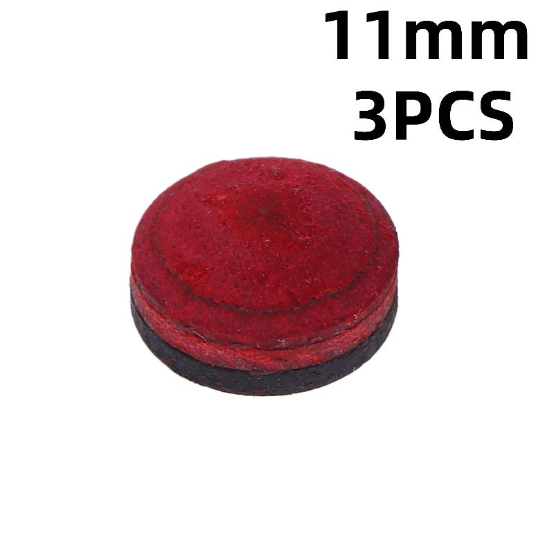 1/3/5Pcs Multi Layer Red Black/Green Leather Of 11mm 12mm 14mm Snooker Nine Ball Accessories Professional Billiard Pool Cue Tips