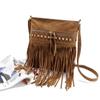 Autumn Winter New Women's Messenger Bags European American Retro Willow Nails Fashion Fringed Crossbody Bag High Quality Velvet Versatile Shoulder Bag