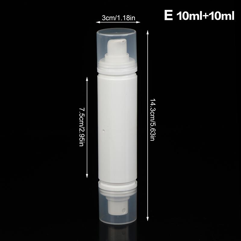 5ml/10ml Double Headed Vacuum Press Type Spray/Lotion Packaging Bottle Refillable Makeup Cosmetics For Cream Gel Container