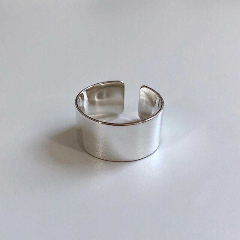 925 Sterling Silver Adjustable Rings for Women Korean Simple Punk Chain Ring Set Statement Hip Hop Fine Jewelry
