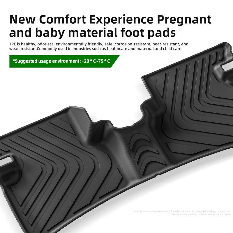 Custom-Fit Floor Mats for 2022-2024 Honda WR-V: Fully Enclosed TPE Mats with Trunk Mats