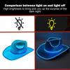 Light Up Hats for Adults Party Headwear Cowboy Hat LED Hat Dress Up Battery Operated Party Cowboy Hats Sparkly Cowboy Hat
