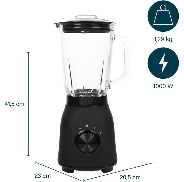 Stationary Blender Princess 212092 Black Steel 1000 (01.212092.01.001)