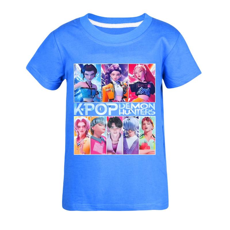 Children's Summer Cartoon Printed Short Sleeve Comfortable Versatile Top T-Shirts Kids Unisex