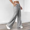 Women's Wide-Leg Striped Pants