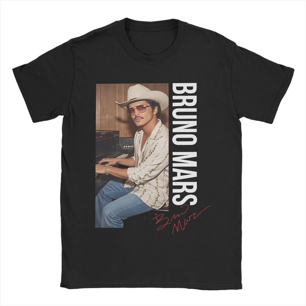 Brunos Mars The Rounisextic Tour Tshirt Summer Harajuku T Shirts Unisexs Pure Cotton Crewneck Oversized Tees Short Sleeve Tshirt