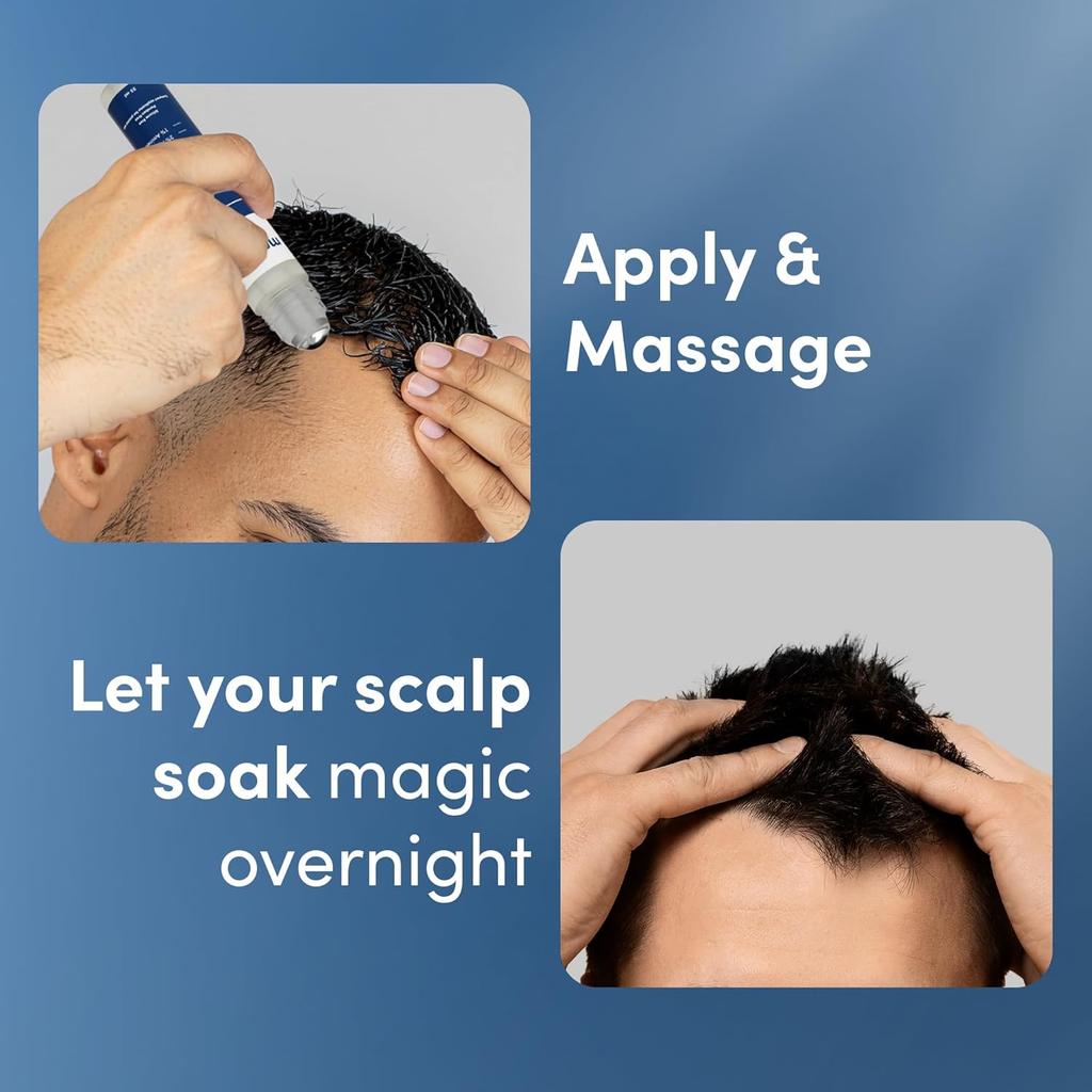 Man Matters Advanced Hair Growth Serum Roll On For Men 25 ml | Hair Fall Control & Thicker Hair