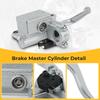 Aluminum Brake Cylinder Assembly for GY6 50cc 150cc Brake Cylinder Motorcycle Accessory Easy Installation