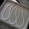 S Home Australia White Extremely Fine Pearl Necklace Women's Light Luxury Niche Temperament Beaded Clavicle Chain with Jewelry