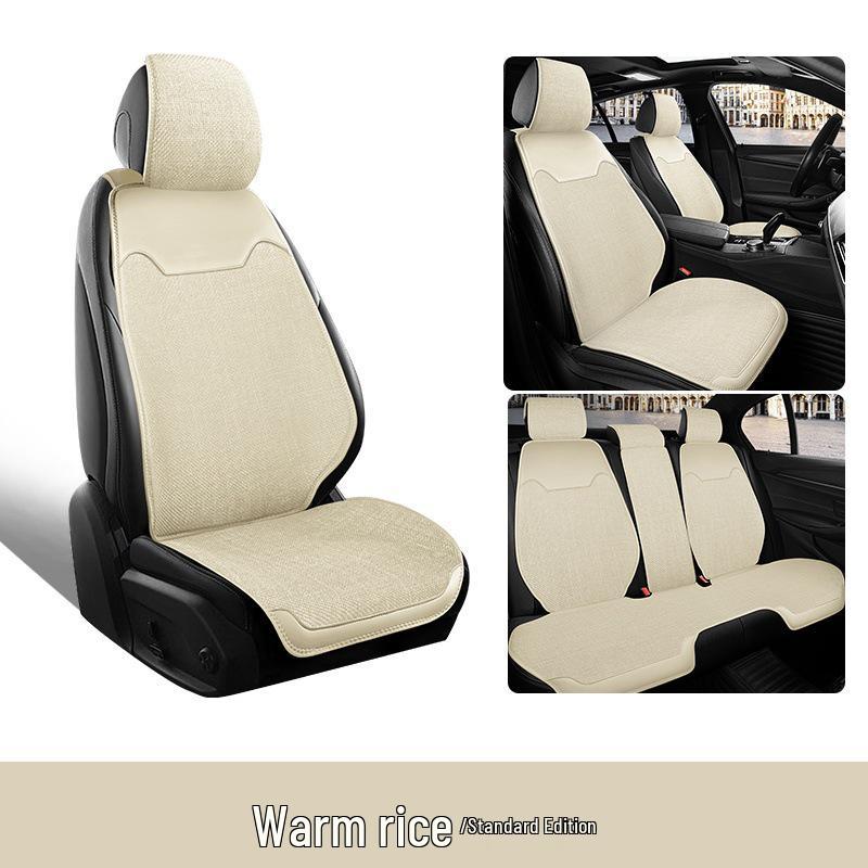 Breathable Linen Seat Covers for Geely Galaxy L7/LT MAX - Asian Games Phantom Design