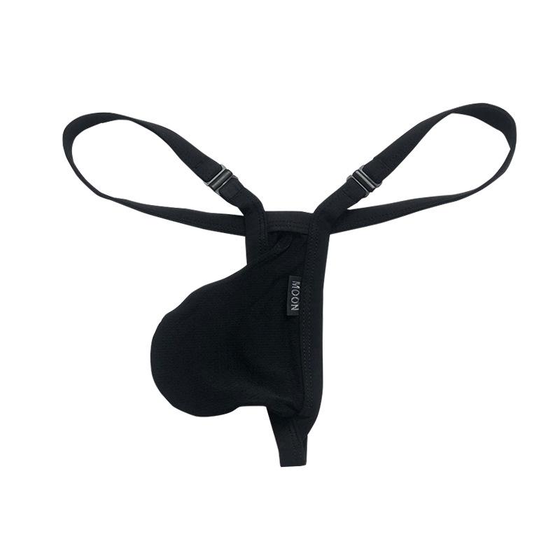 Nylon G-String Men Sexy Penis Pouch Underwear T-Back Thongs Male Bulge Pouch Underpants Soft Lingerie Man Breathable Panties