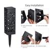Tomshine DC2V Solar Powered Energy LEDs Lawn Lamp Hollow Pattern Design Lighting Sensor Decorative