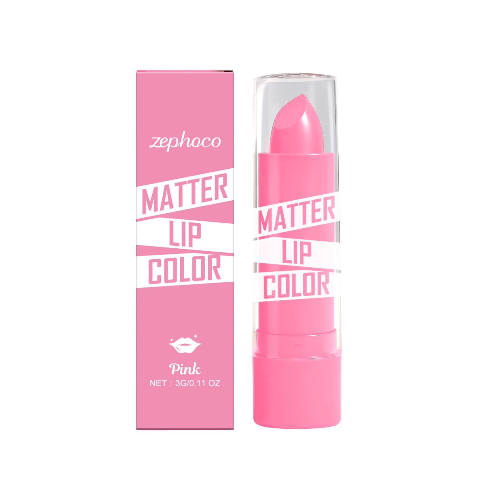 Zephoco Lipstick Series: Moisturizing, Nourishing, Rich Pigment, Silky Smooth, Easy Application, Multiple Colors, Natural Makeup Effect
