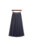 Round Versatile Three-Layer Mesh Pleated Long Skirt for Women - 6-Meter Wide Hem, 2026 Spring/Summer Collection