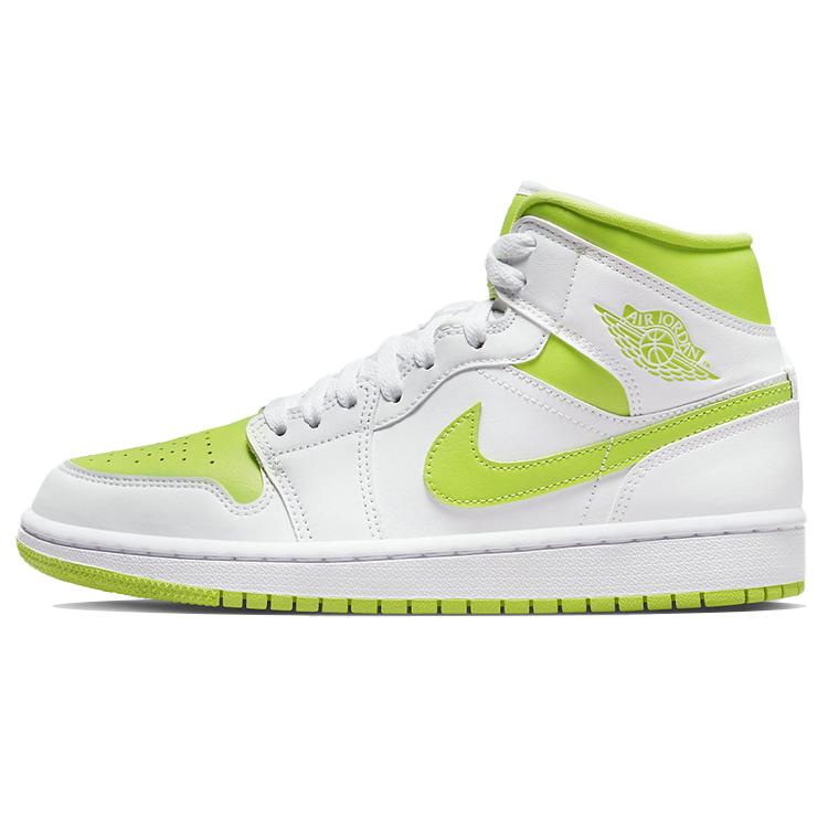 

Новые женские JORDAN 1 Mid Белые Лаймовые BQ6472-131 36