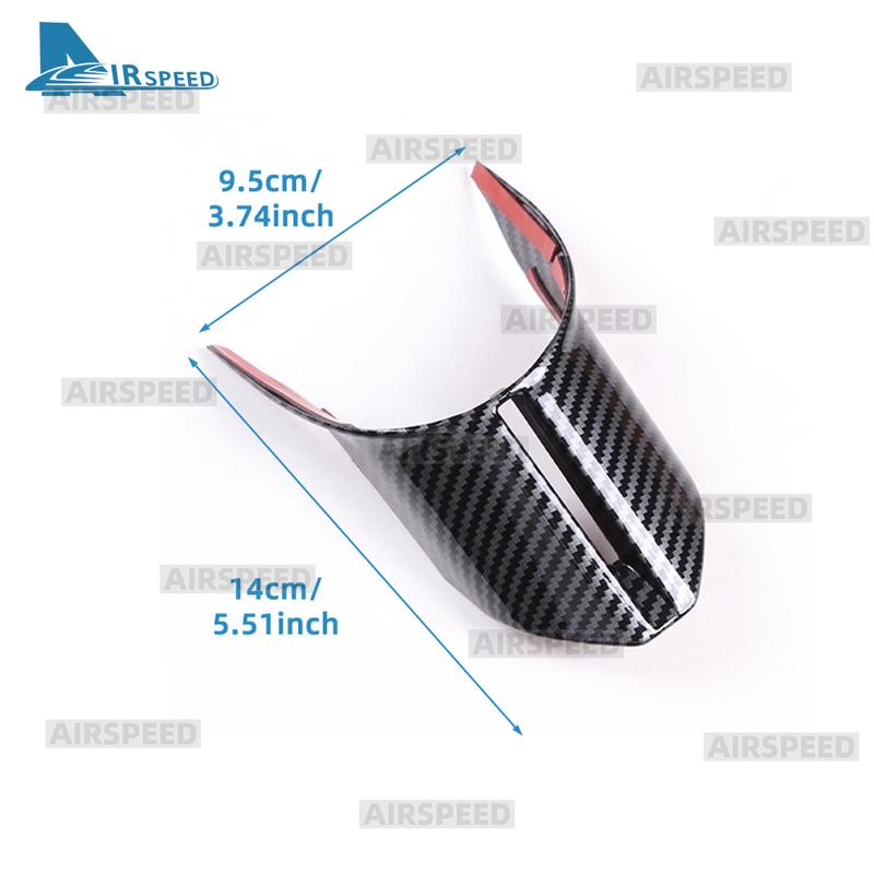 ABS Carbon Fiber Steering Wheel Frame Cover Trim For Mercedes Benz C Class W206 GLC X254 2024 2025 Car Interior Accessories