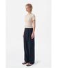 Jaa [Jaah] Elastic Waist Pants Navy