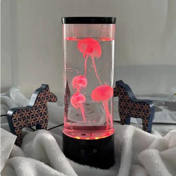USB LED Jellyfish Lamp: Color-Changing Night Light for Atmosphere and Silent Desktop Décor