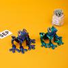 3D Printed Frog Refrigerator Magnet Movable Joints Frog Fidget Toy Articulated Animal Model Figurine Fridge Magnetic Frog Decoration Ornament