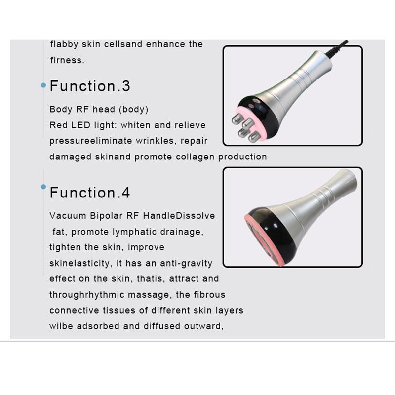 NEW  40K Cavitation Machine  Ultrasonic RF Body Shaping Lose Weight Multipolar Slimming Facial Skin Tightening Lifting Device