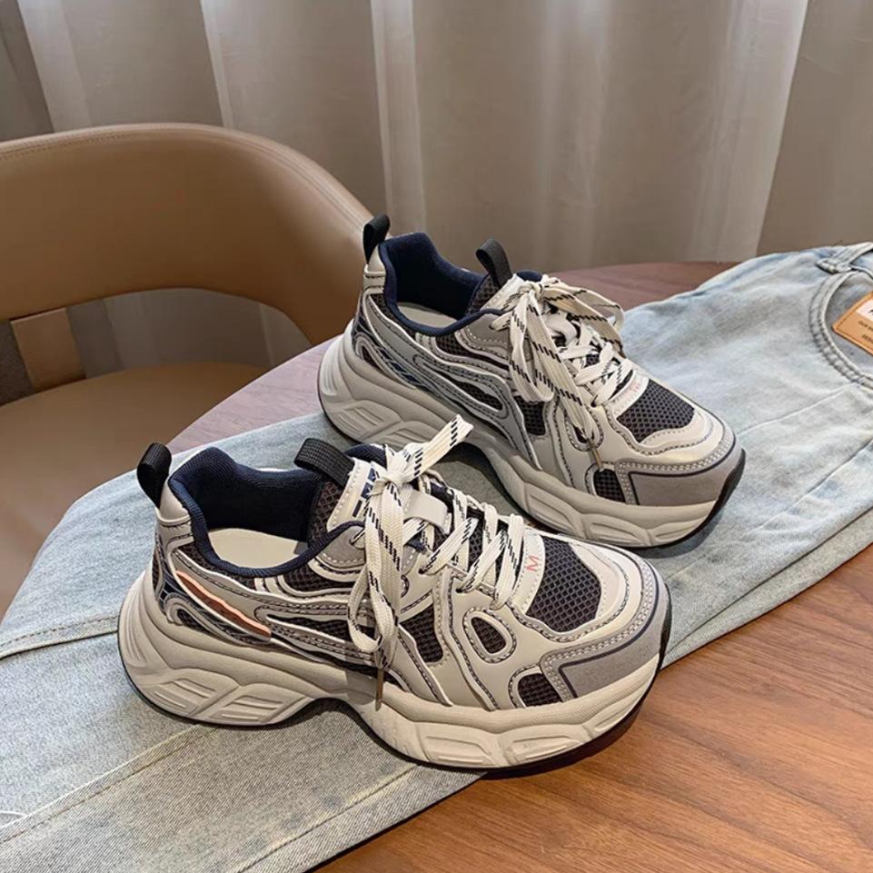 

Популярные папины кроссовки женские весна 2025 новые амортизирующие платформа модные универсальные женские повседневные спортивные кроссовки женские 40 синий