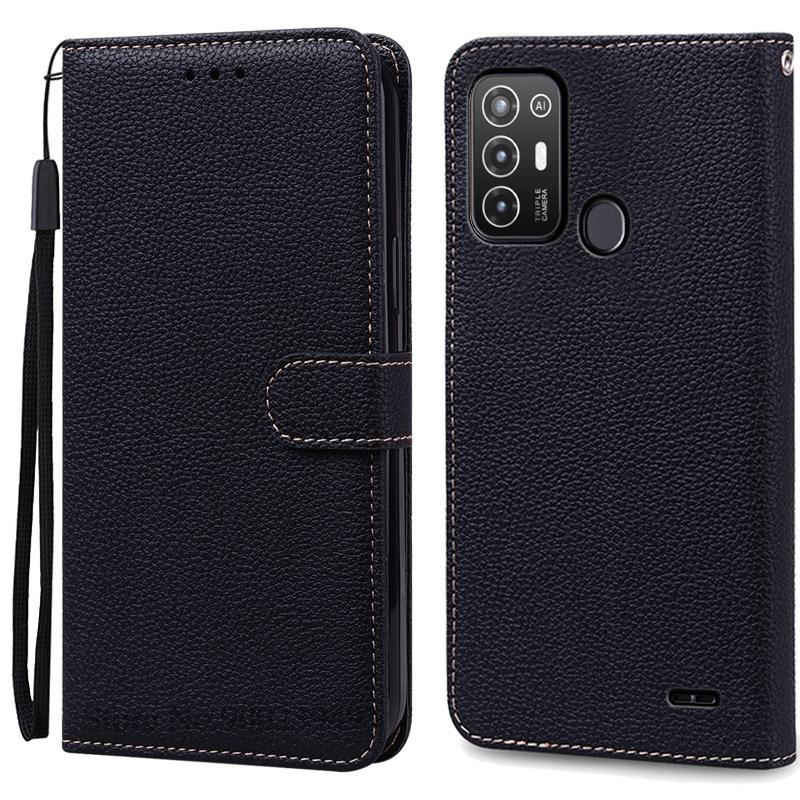 For ZTE Blade A52 Case PU Leather Flip Wallet Case For ZTE Blade A52 Case Silicone Back Cover Phone Coque Fundas