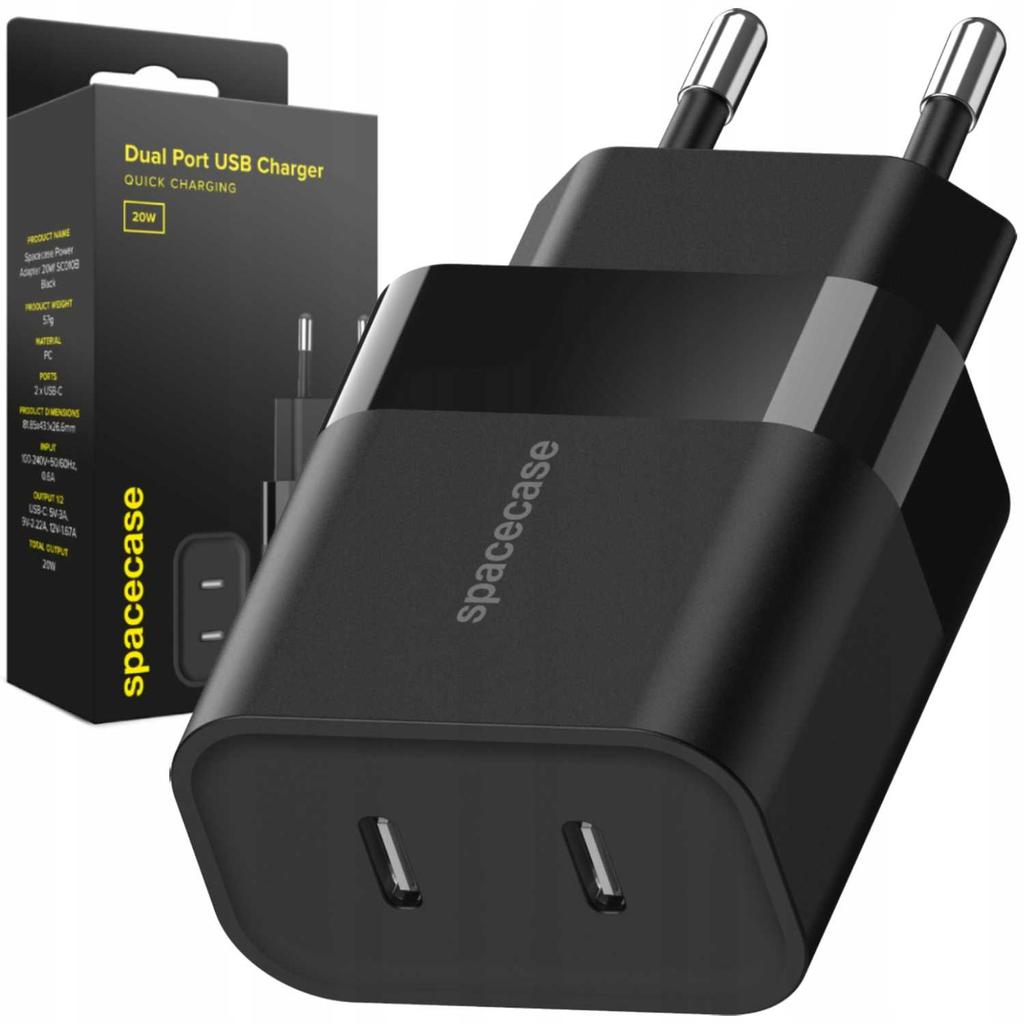 Sc Usb Charger 20W Sc010B Black
