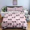 Cartoon Character Hearts Bedding Duvet Cover Sets Duvet Covers Pillowcases Gifts (1 * Duvet Cover 2 * Pillowcases, Without Duvet Insert)