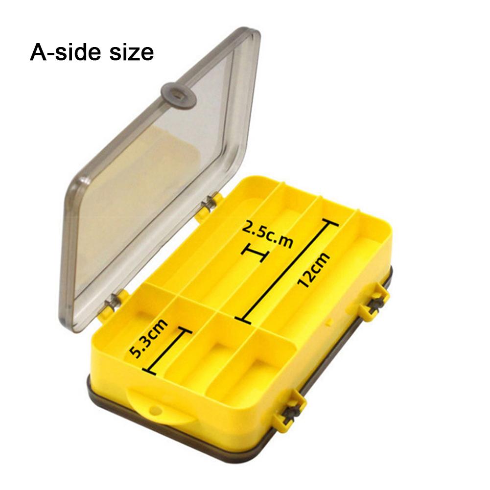 Double Sided Compartments Fishing Tackle Boxes Fishing Lure Box Fishing Bait Tackle Storage Case For Jewelry Beads Earring Hook