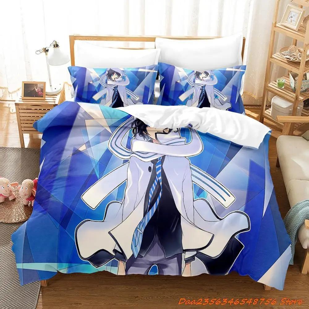 Devil Survivor 2 Sängkläder Tecknad Anime Tre-delat Set Vuxna Pojkar Sovrum Påslakan Set 3D Kawaii Helårs Sängar