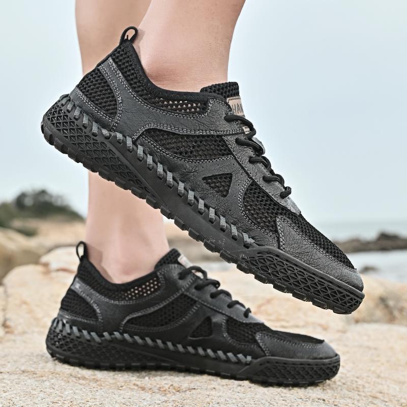 Fashion OUTDOOR Large Size Men's Shoes Casual Mesh Summer Sneakers Breathable Lightweight  Men Walking Sneaker Comfortable 38-46