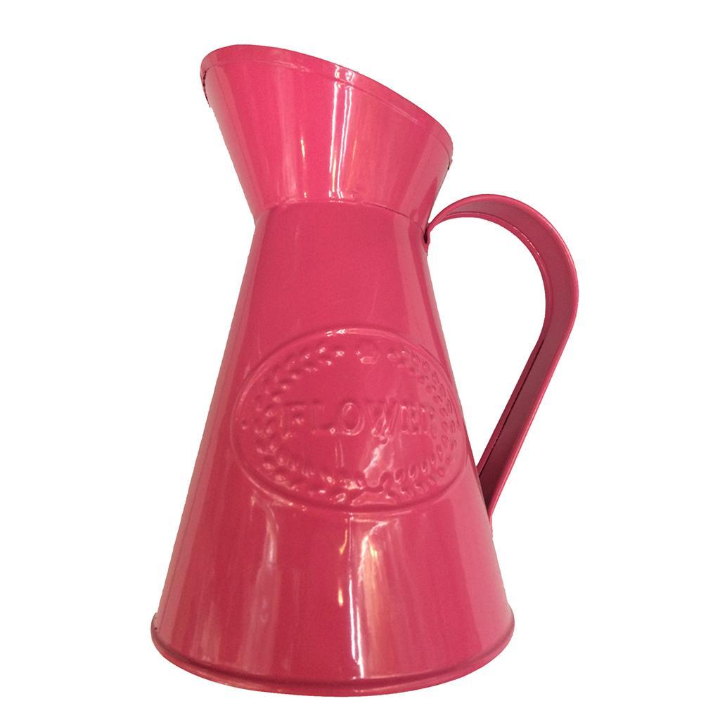 Country Style Metal Vase Flower Pot Jug Holder Wedding Retro