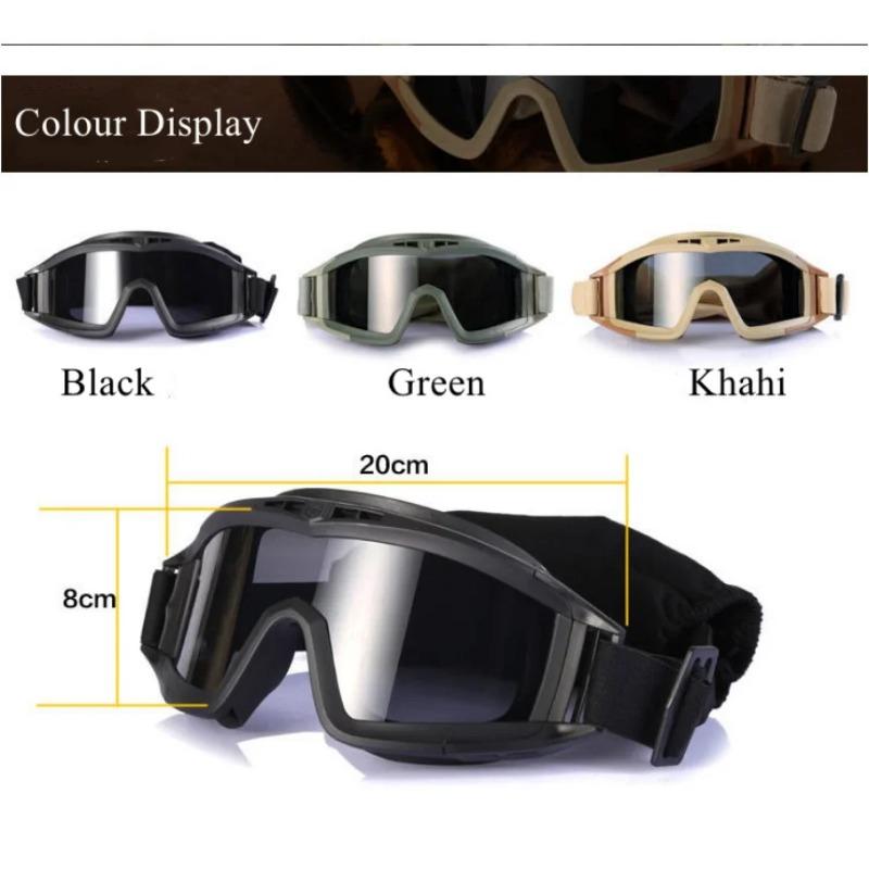 Taktische Brille Militär Schießbrille Motorrad Offroad Bike Armee Airsoft Paintball Brille