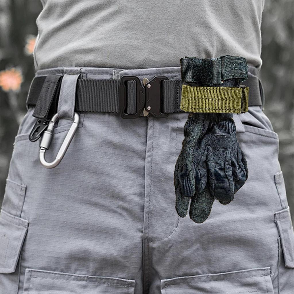 Nylon Gloves Hook Work Glove Holder Outdoor Climbing Rope Clips Camping Hanging Buckle Storage Accessories Gear Keeper Strap