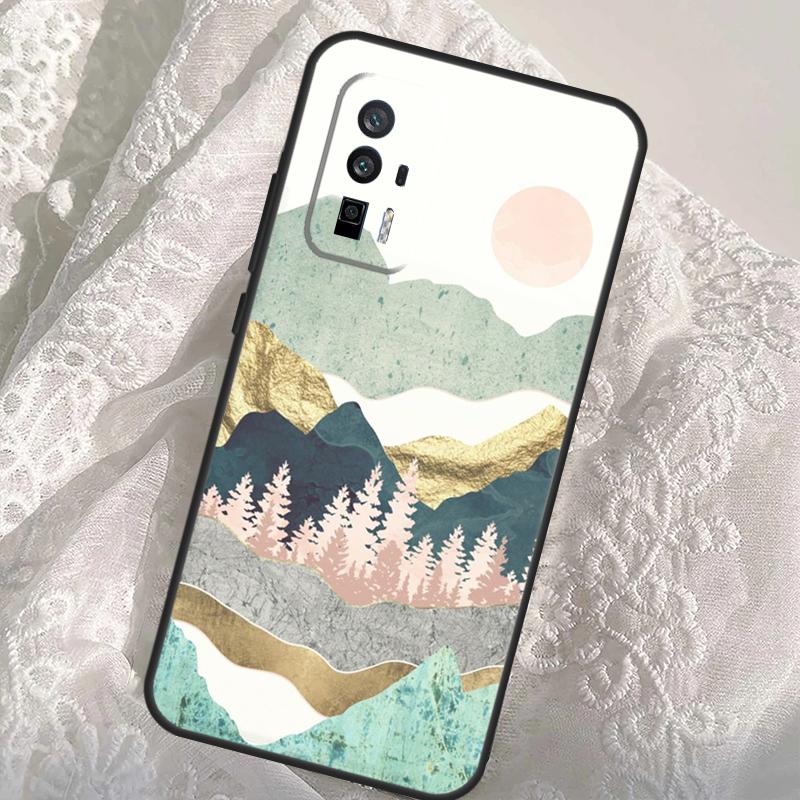 Star Lake Mountain Case For Xiaomi 13T 14T Pro 12T 11T 13 14 Ultra POCO X6 Pro M6 X3 X5 M5s F3 F5 F6 Cover