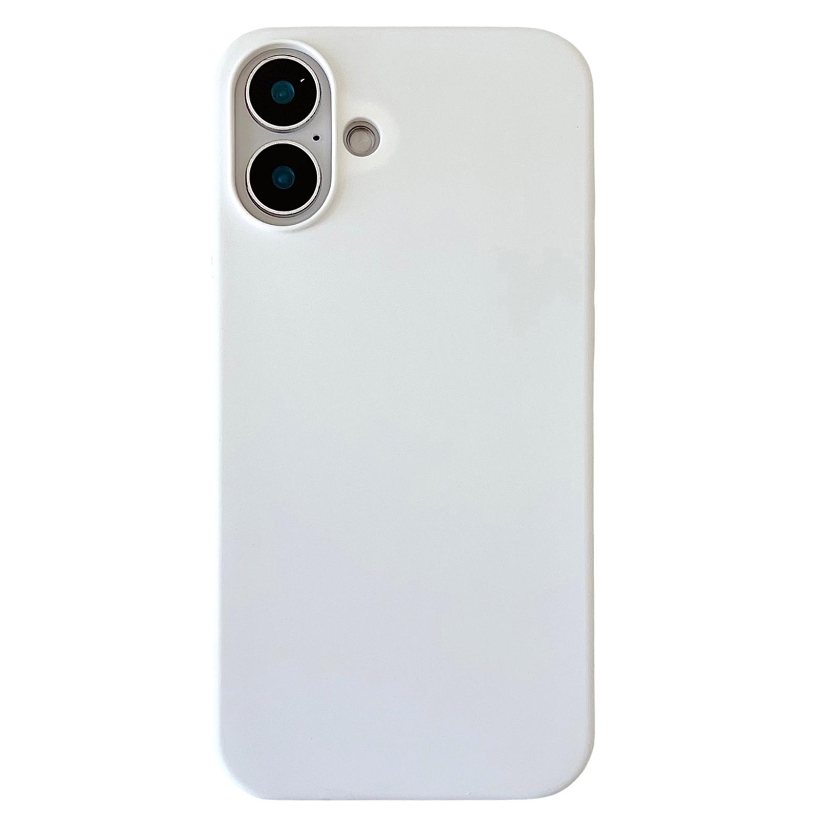 

Для iPhone 16 Чехол Силиконовый Противоударный Защитный Чехол для Телефона White