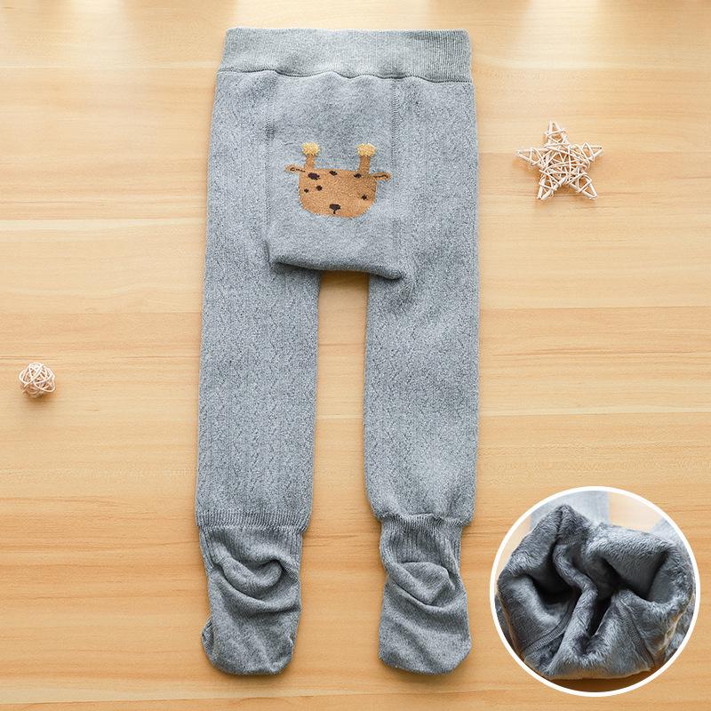 Infant & Girls' Cartoon Leggings: Thick, White, One-Piece Tights for Spring, Autumn, & Winter