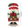 Artistic Festival Wooden Female Gnomes Statue Durable Holiday Decoration for Living Room Office Table