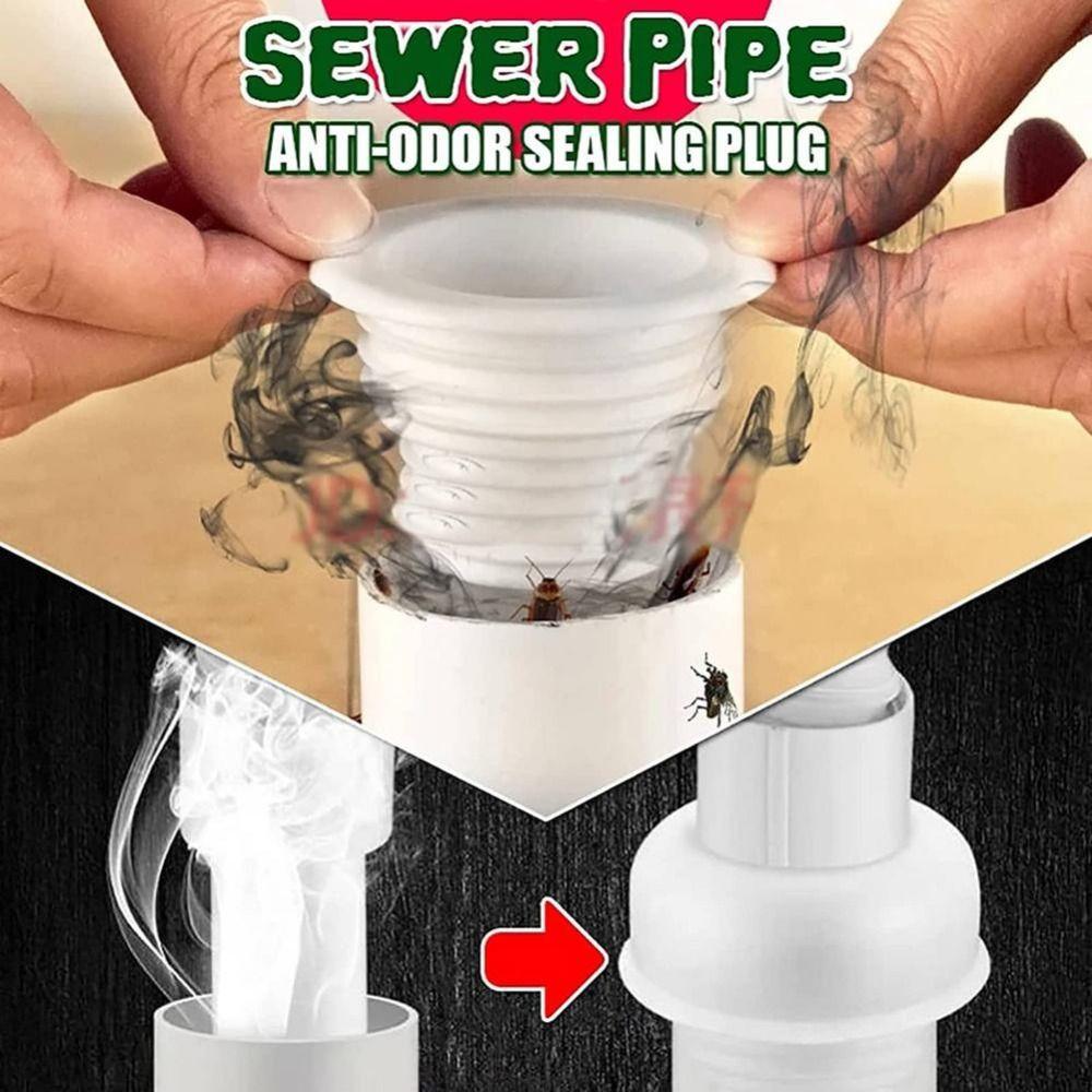 Three Piece Set Drain Pipe Seal Floor Drain Seal for Bathroom Washing Machine and Sink Drainage