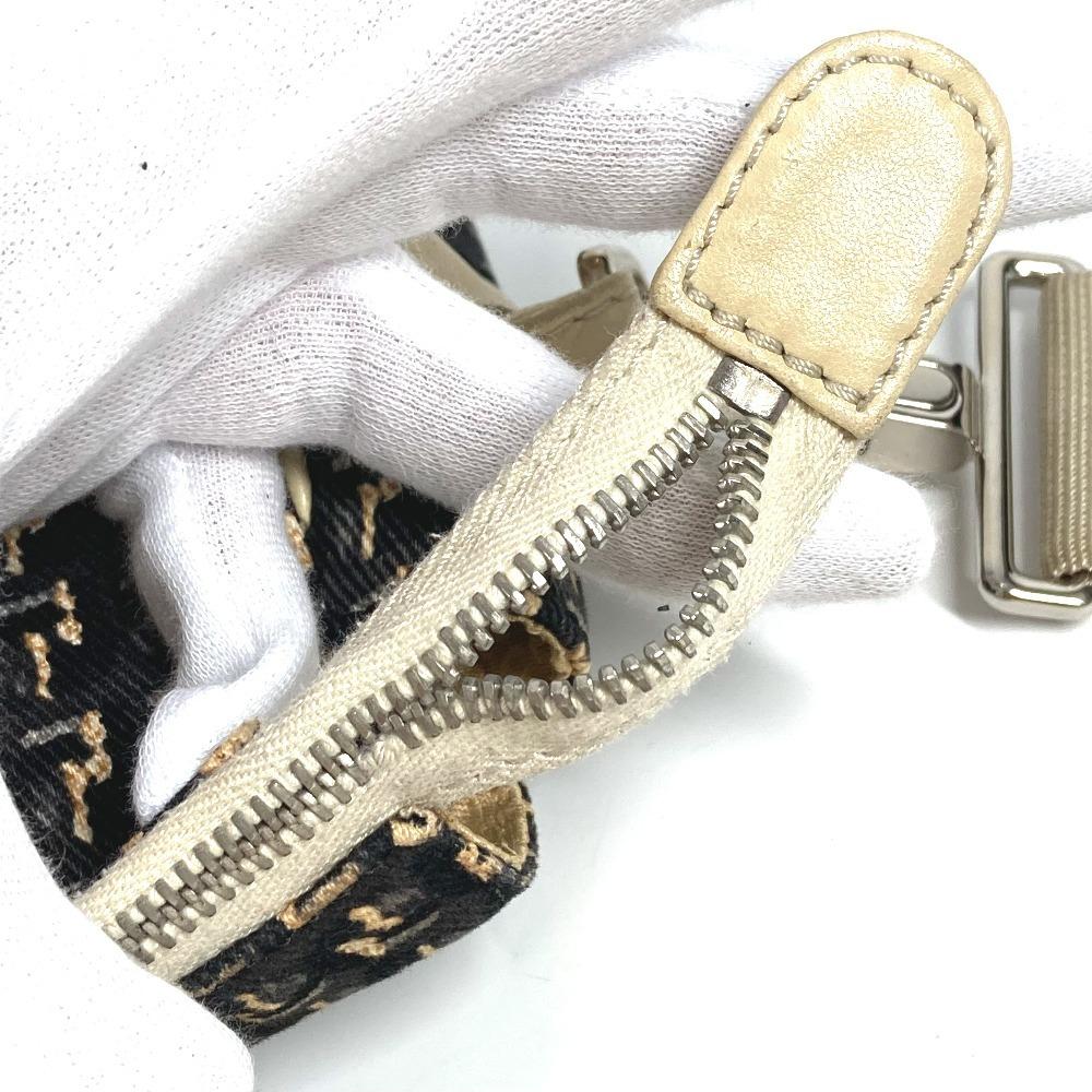 CHANEL Clover logo 2-way bag Handbag Vertical Tote Crossbody Shoulder Bag